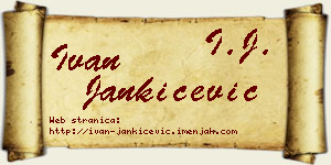 Ivan Jankićević vizit kartica